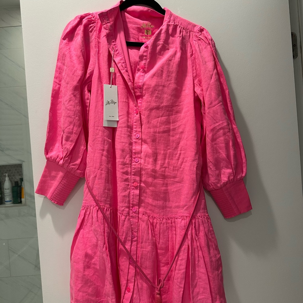Lilly Pulitzer BNWT Drena Linen Dress 00